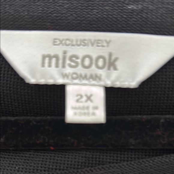 Misook Black Crew Neck Short Sleeve Dress - Picture 2 of 3